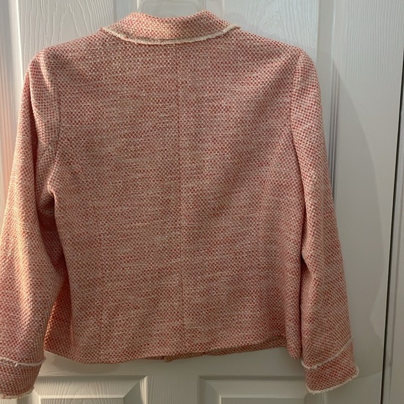 Fantastic Pink Tweed J Jill Blazer - Picture 7 of 7